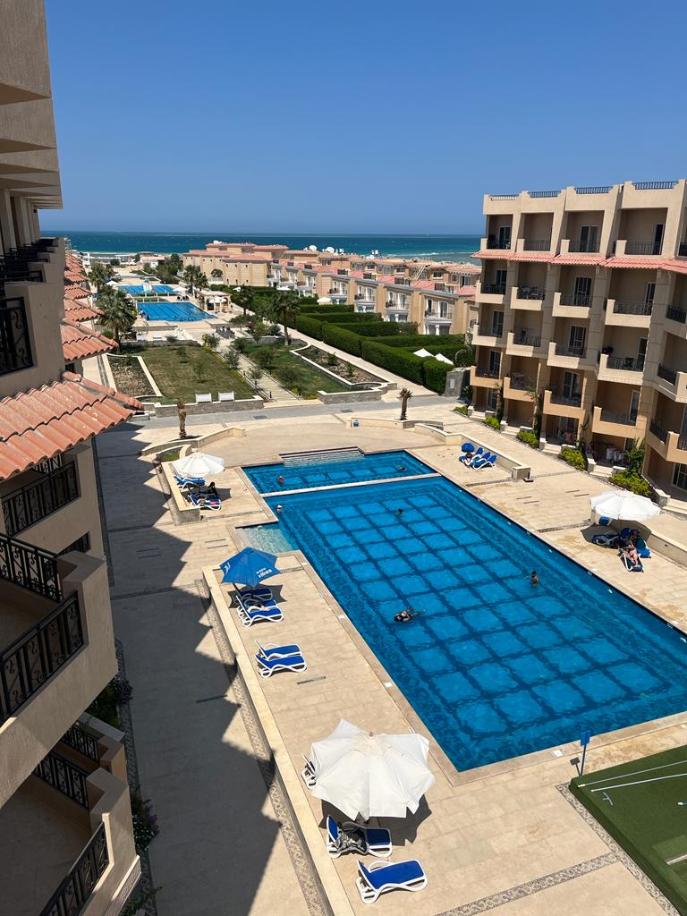 1435 2 bedroom apartment in compound with private beach